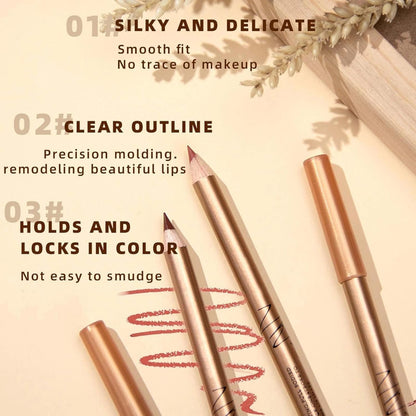 12 Pcs Matte Lip Liner Set with Sharpener, Blendable Lip Pencil 💄