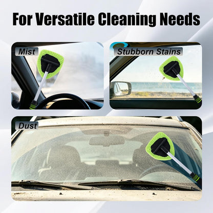 9PCS Car Window Cleaner Kit Extendable Handle Windshield Cleaning Tool 🚗