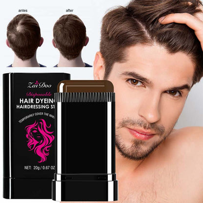 2-in-1 Temporary Gray Hair Touch-Up Comb Stick, Instant Root Concealer for Covering Gray Regrowth🪮