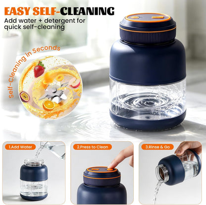 Portable Household Appliances Juicer, 1300ml Large Capacity USB Rechargeable Juice Blender Cup🍹