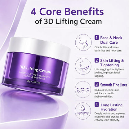 2026 3D Lifting Cream 1.7 fl oz | Advanced Korean Facial Night Cream💜