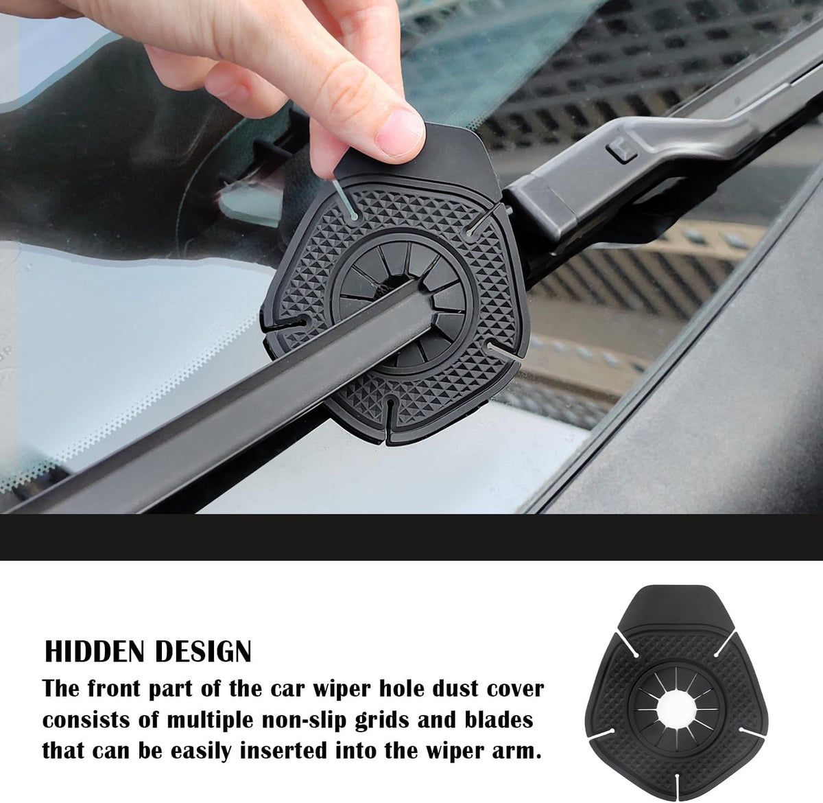 4 Pcs Silicone Automotive Windshield Wiper Arm Hole Protector Covers 🚗