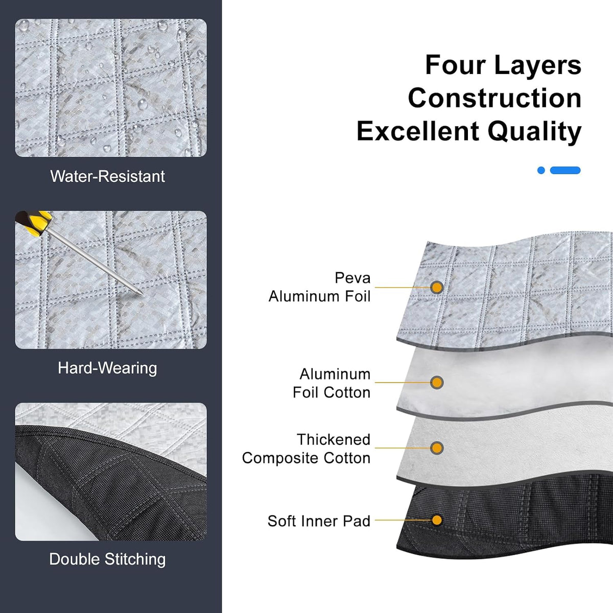 Car Windshield Protector Cover, Waterproof Against Snow Ice Frost Dust Rain ❄️