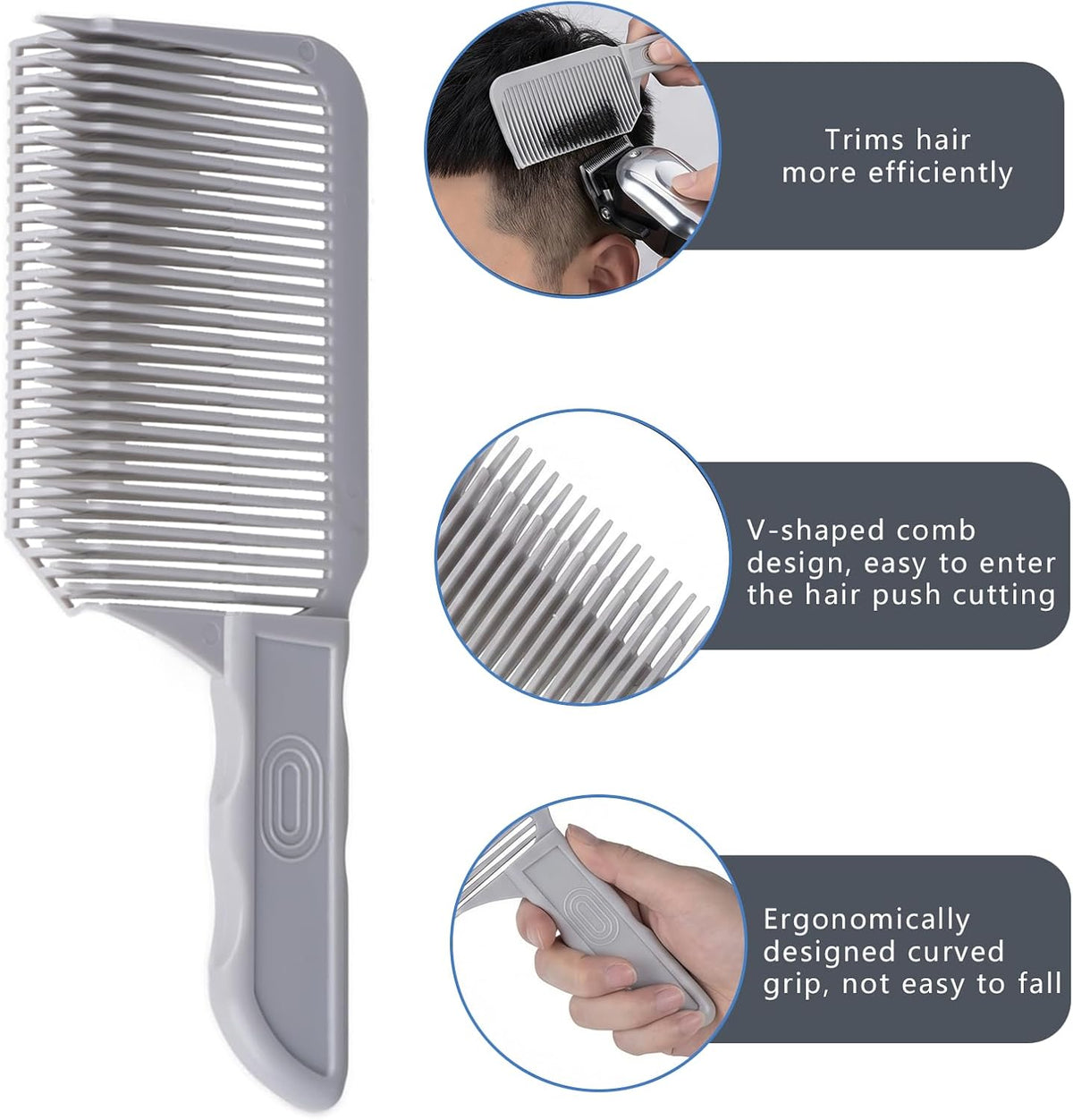 Unisex 4-Piece Hair Cutting Guide Kit - Professional Barber Haircare Equipment ✂️