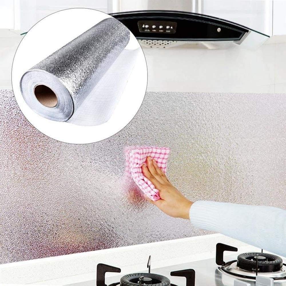 Kitchen Waterproof Oil Proof Aluminum Foil Sticker 🧽
