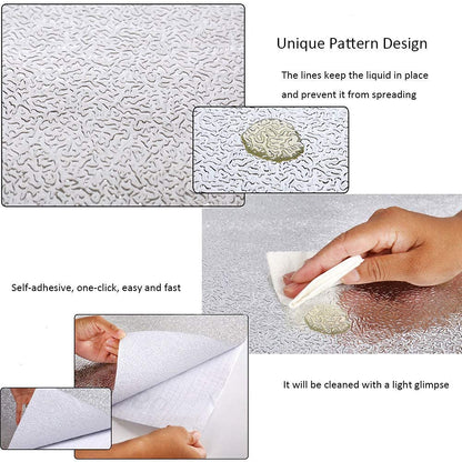 Kitchen Waterproof Oil Proof Aluminum Foil Sticker 🧽