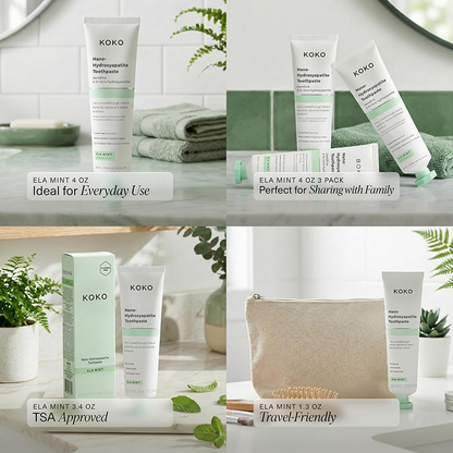Nano-Hydroxyapatite Toothpaste, Fluoride Free Toothpaste, Appropriate for Sensitive Teeth🦷