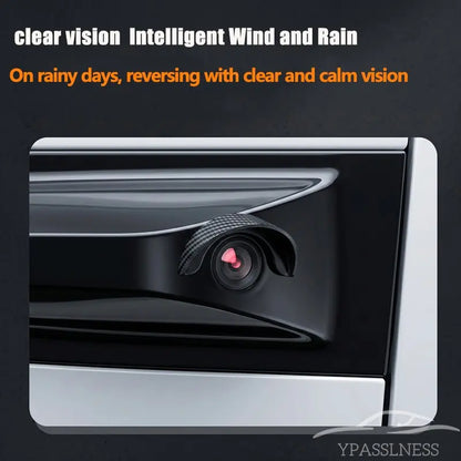 2PCS Car Reverse Camera Rain Cover, Anti‑Fog Waterproof Protection Hood, Carbon Fiber Texture🛡️