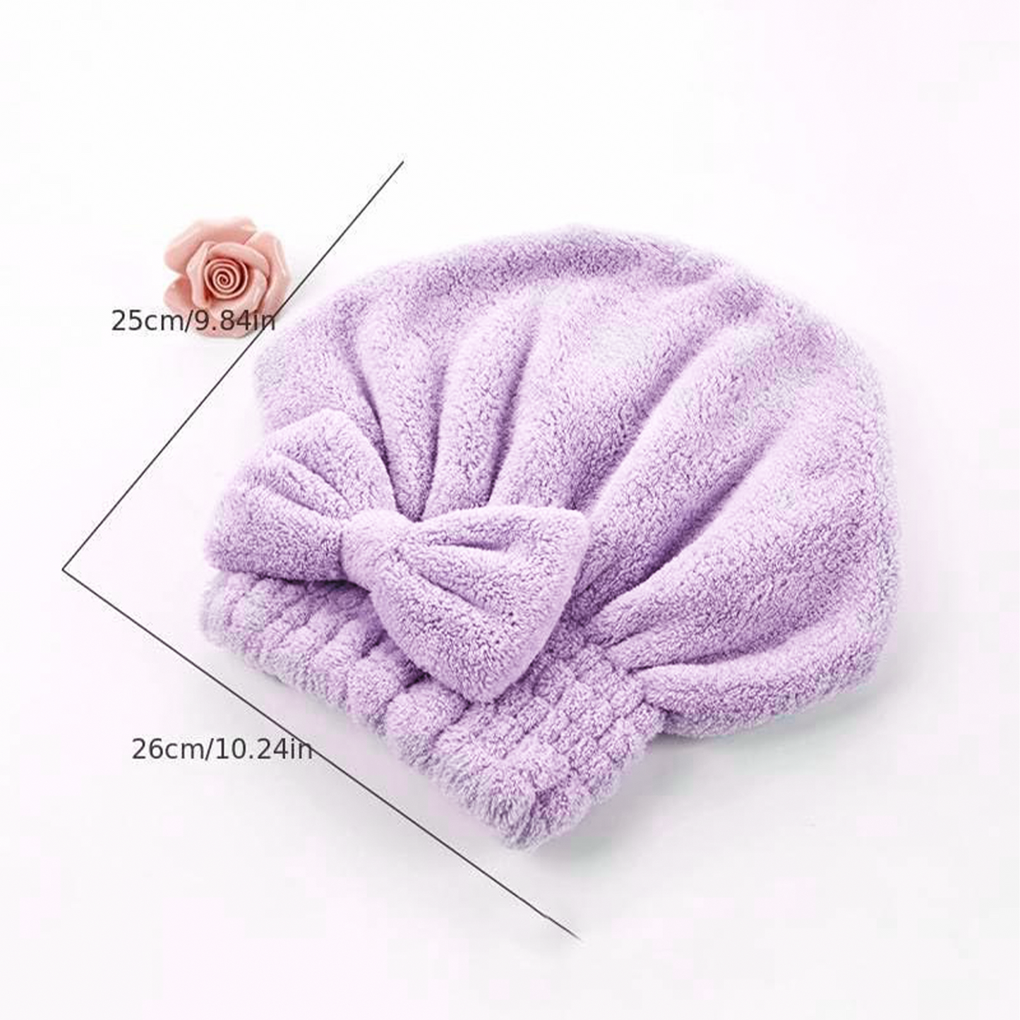 Soft Reusable Hair Wrap With Bow Decor 2PCS🧖