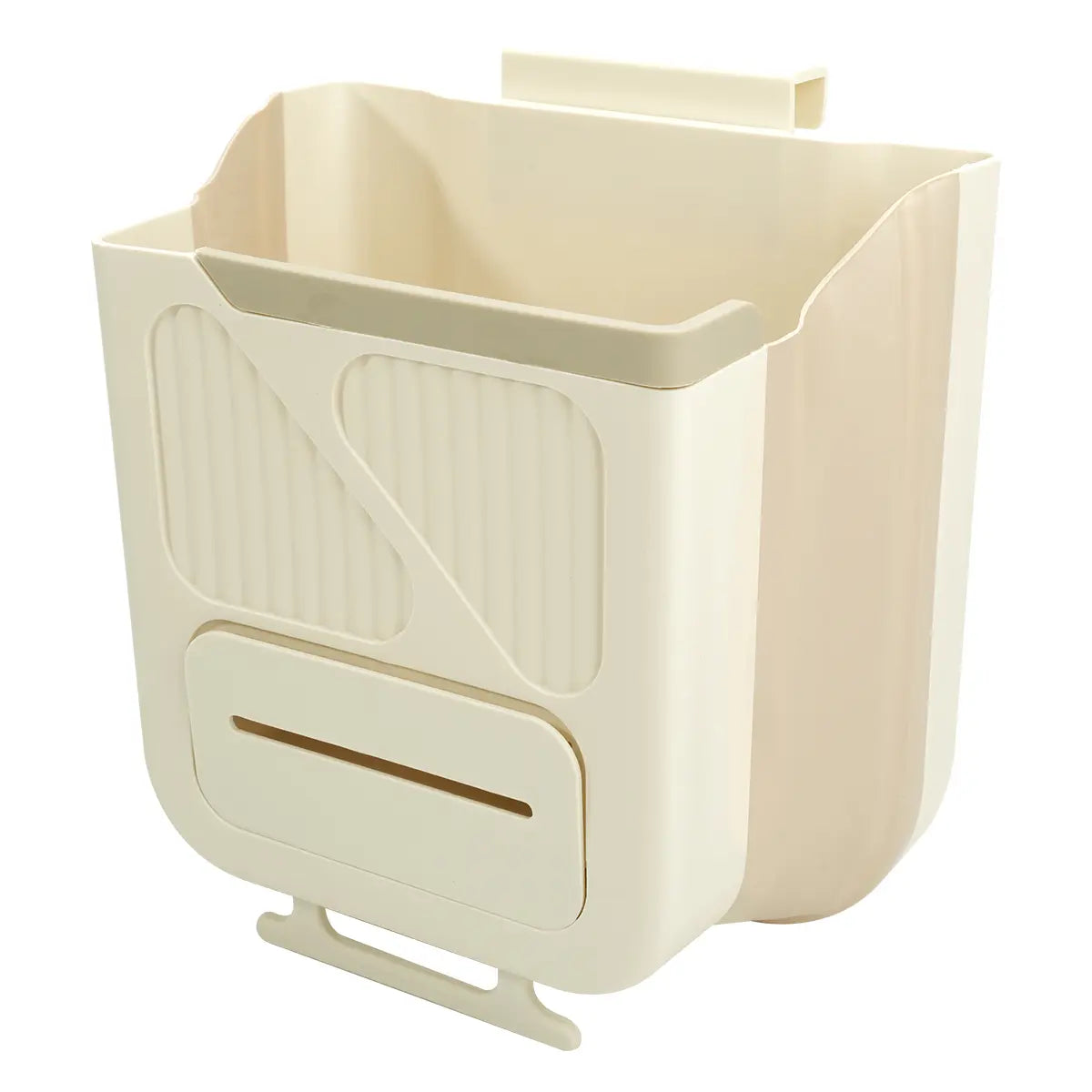 2026 New Hanging Bin for Kitchen Cabinet Doors, Plastic Folding Garbage Bin for Cabinet🗑️