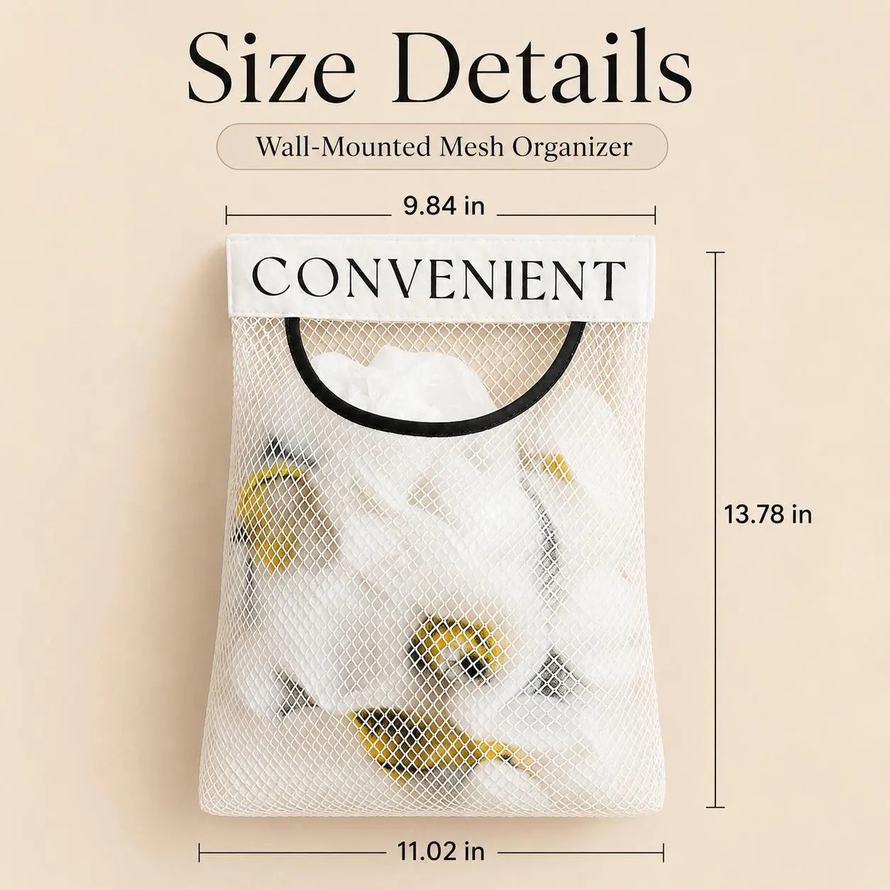 5PCS Grocery Garbage Bag Holder Trash Bag Dispenser, Sticky Wall‑Mounted Mesh Convenient Storage 🗑️