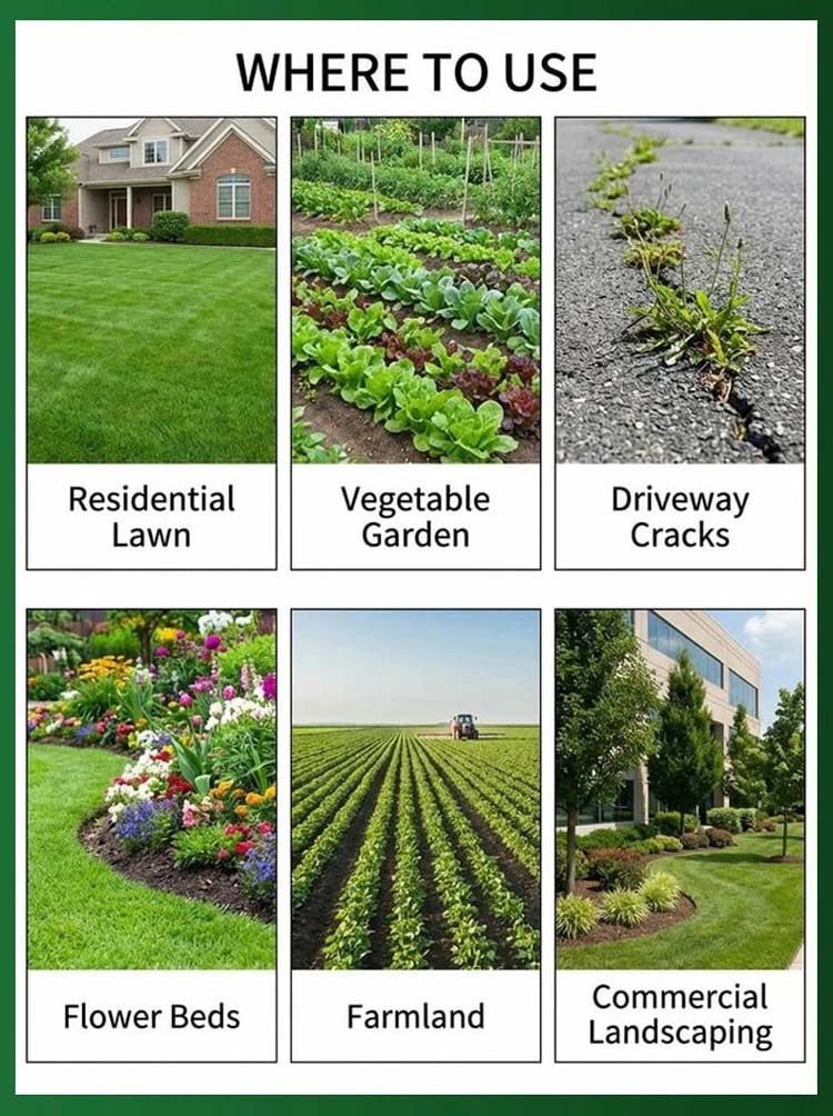 Glyphosate-Free Root Killing Weed Killer, Fast Rainproof Weed Control🌿