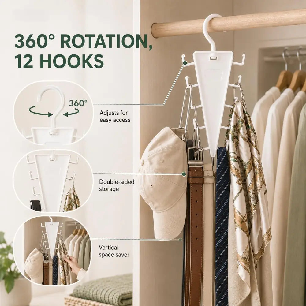 V Shaped Double‑Sided Closet Organizer Hanger👕