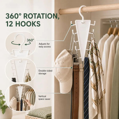V Shaped Double‑Sided Closet Organizer Hanger👕