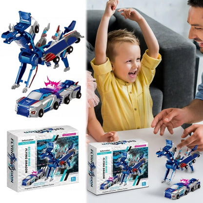 Magnetic Dinosaur Transformer Car Toy