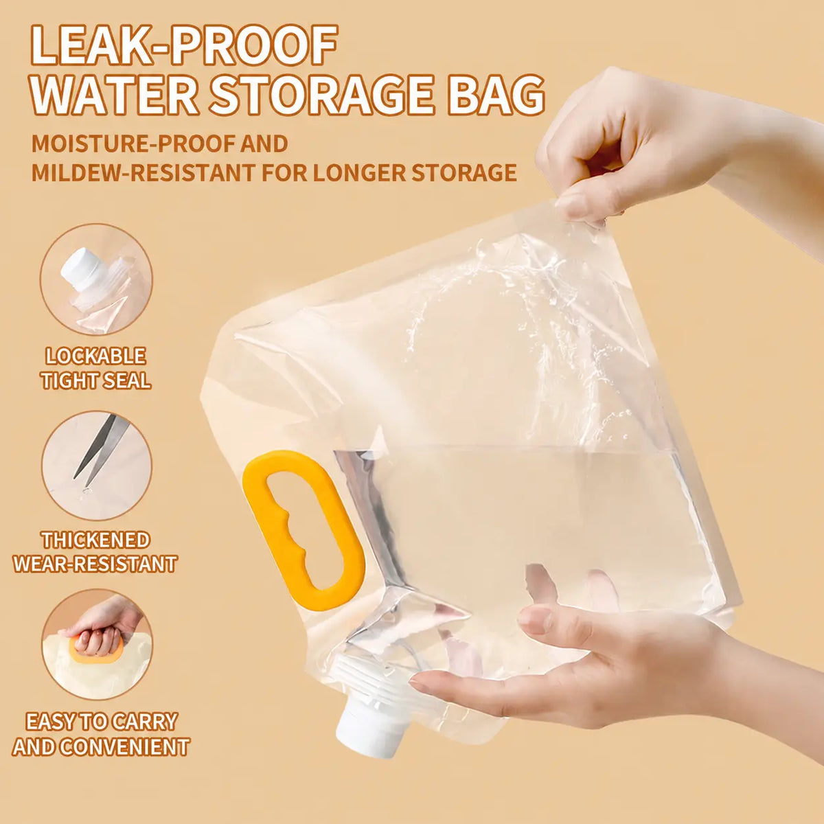 5PCS Grain Sealed Bags, Transparent Food Storage Bags 🥡