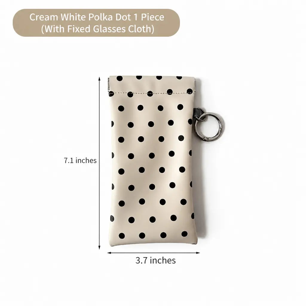 Soft PU Leather Sunglasses Pouch Elastic Opening Eyeglasses Bag 🕶️