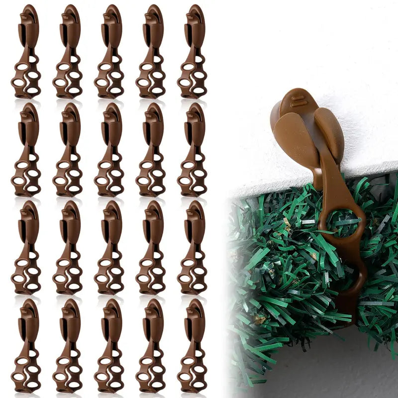 6Pcs Reusable Silicone Adhesive Christmas Garland Hooks 🎄