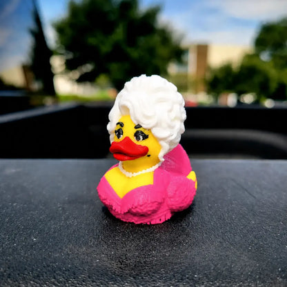 Dolly Duck - 3D Printed Collectible,Cute Desk & Car Decor 🦆