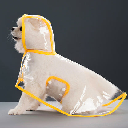 Transparent Thick Cape Dog Raincoat for Small Medium Dogs 🐶