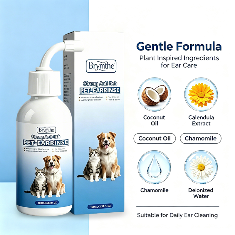 Gentle Pet Ear Wash | Odor-Free Cleaning for Dogs & Cats🐾