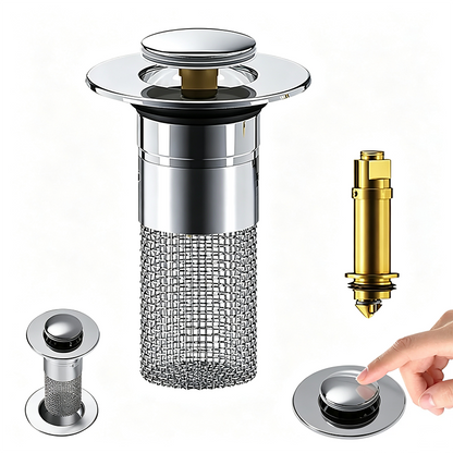 Bathroom Sink Drain Strainer, Pop Up Sink Drain Strain, Bathroom Sink Stopper✨