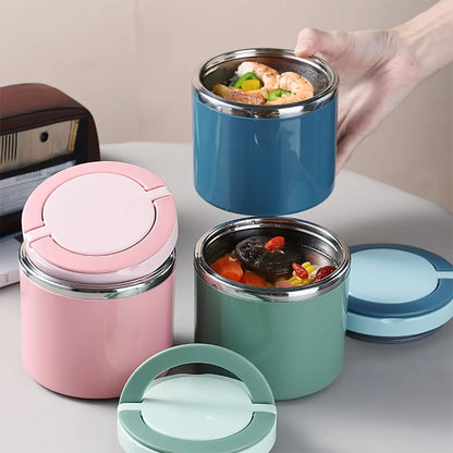 Stainless Steel Bento Style Boxed Lunch Box with Handle🍱