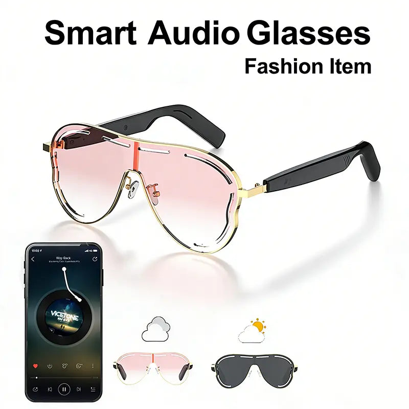 🕶️Bluetooth Smart Glasses, Wireless Open Ear Audio Sunglasses