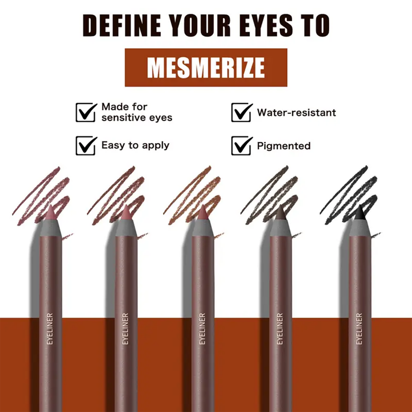 24HR Waterproof Smudge-Proof Long Lasting Eyeliner Pencil🖌️