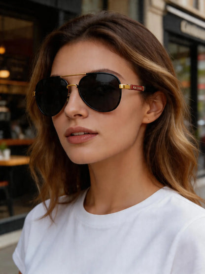 Polarized Pilot Sunglasses UV400 Protection Light Metal Frame Anti Glare Driving Outdoor Shades🕶️