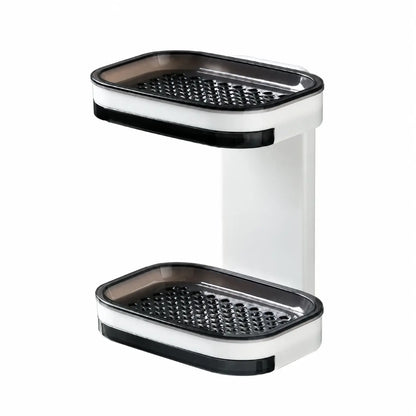 Wall Mounted Double-Layer Soap Bar Holder with Drainage Holes🧼