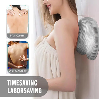 Back & Feet Cleaning Mat,Silicone Shower Foot Scrubber Pad,Shower Massage Soft Bristles Exfoliating Scrubber 🦶
