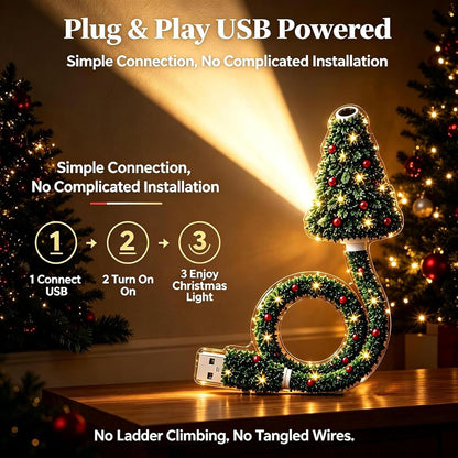 2026 New USB Plug-In Christmas Projector Night Light 🎄