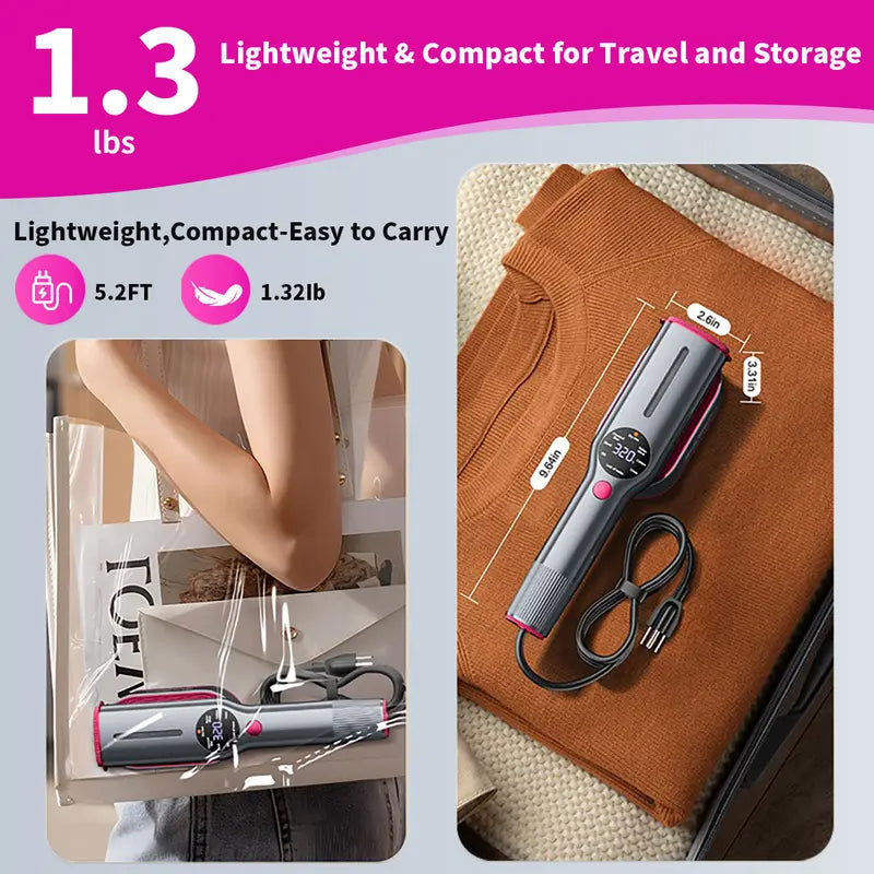 Portable Travel Garment Steamer for Clothes, Portable Clothing Steamer Iron, 7 Modes with LED Display ✨
