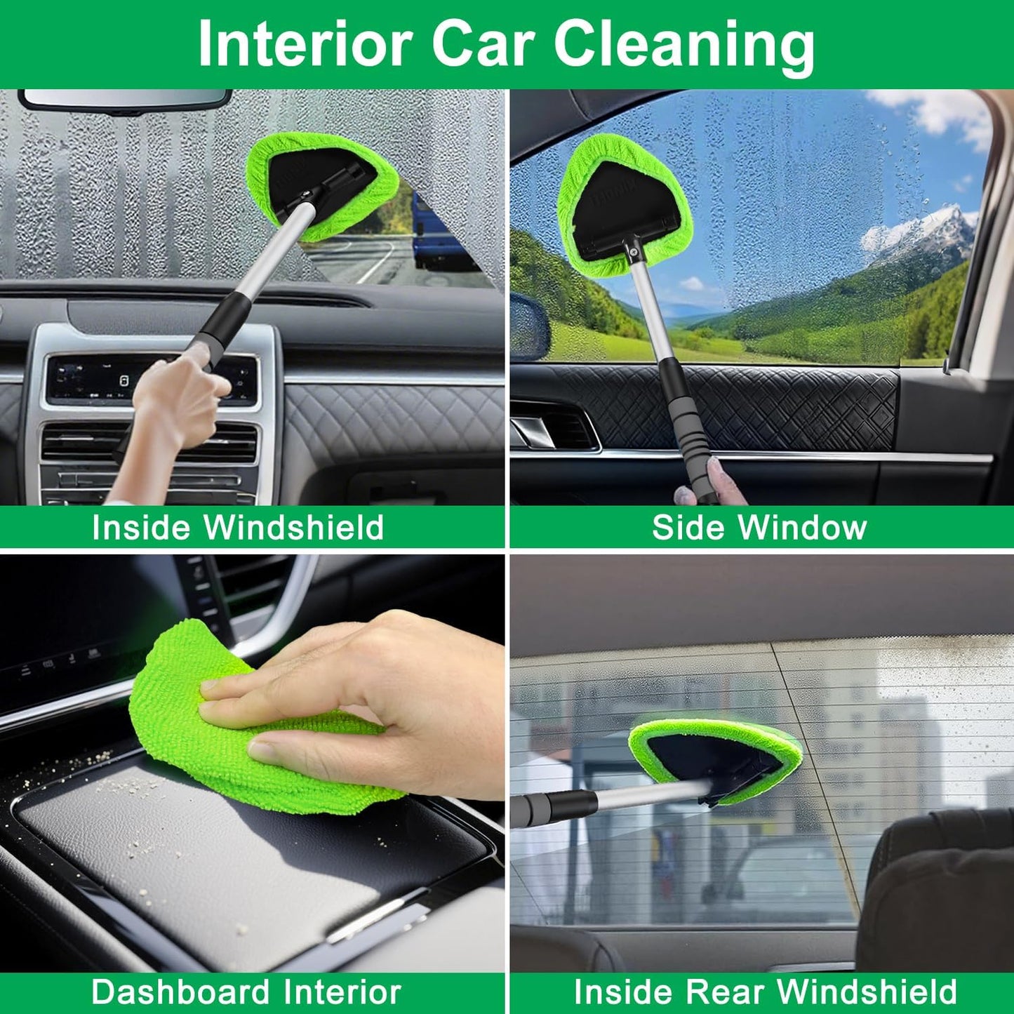 🧽Windshield Cleaning Tool Set with Extendable Handle