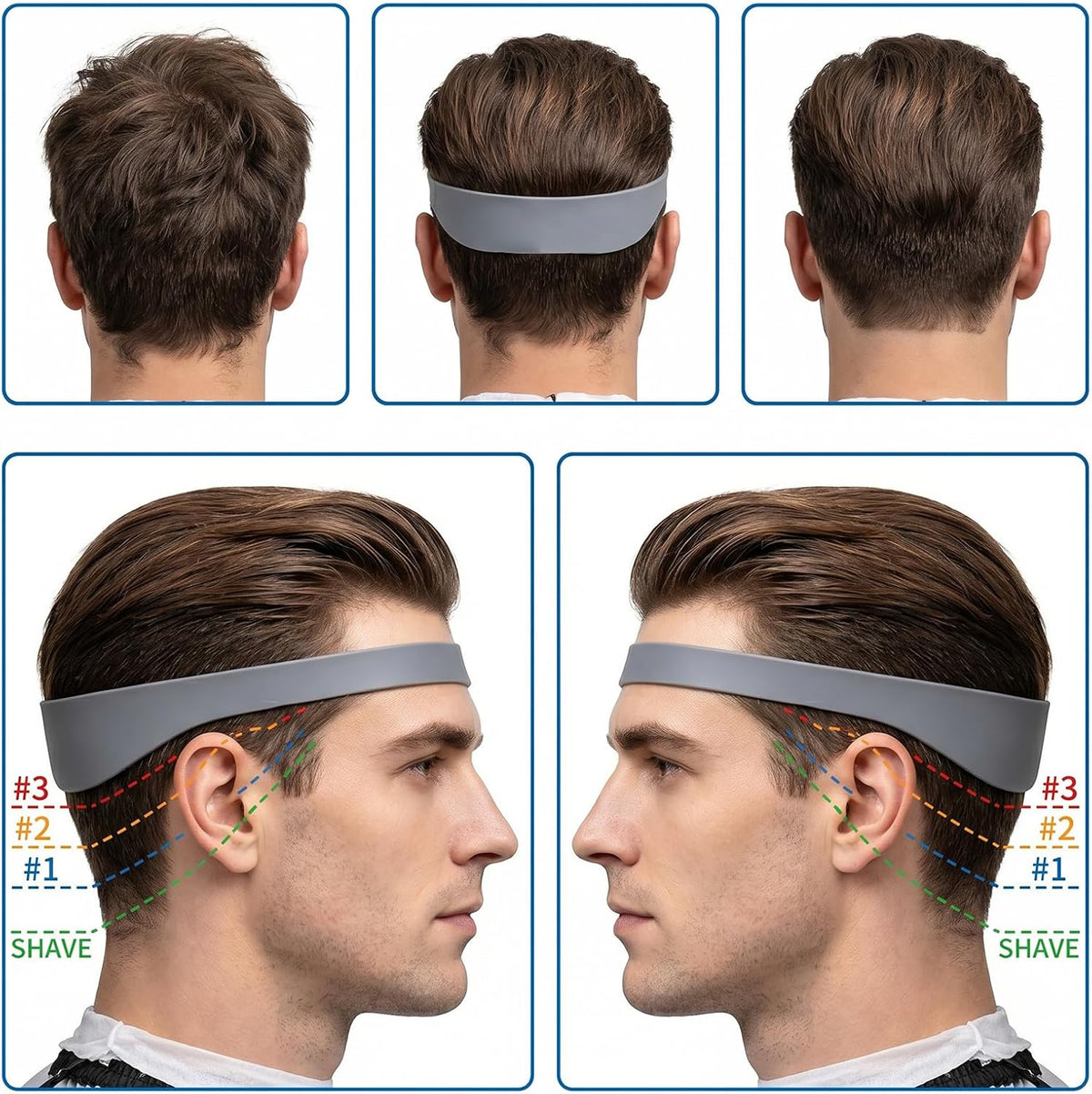 Unisex 4-Piece Hair Cutting Guide Kit - Professional Barber Haircare Equipment ✂️