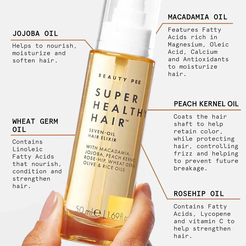 Seven-Oil Anti-Frizz Hair Repair Oil, Hydrating Serum for Dry Damaged Hair 🧴