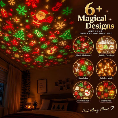 2026 New USB Plug-In Christmas Projector Night Light 🎄