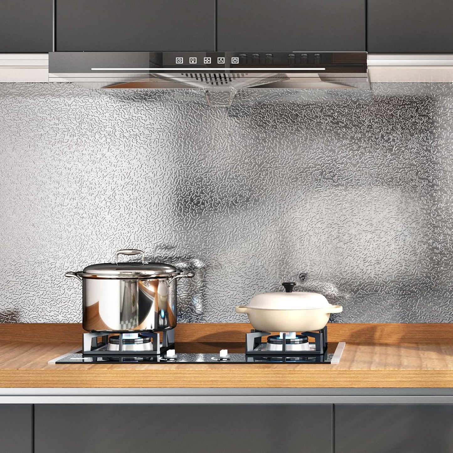 Kitchen Waterproof Oil Proof Aluminum Foil Sticker 🧽