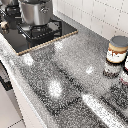 Kitchen Waterproof Oil Proof Aluminum Foil Sticker 🧽