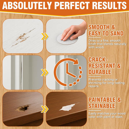 Wood Filler for Cracks and Holes 🛠️