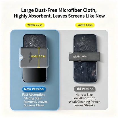 Portable Screen Cleaner Spray with Microfiber Cloth, Nano Streak-Free Cleaning 🧼
