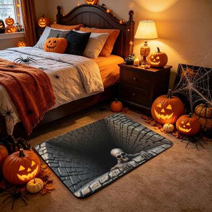 Halloween Door Mat, Illusion Rug 3D Visual Hole Design Rug Spooky Patterned Home Mat 🎃