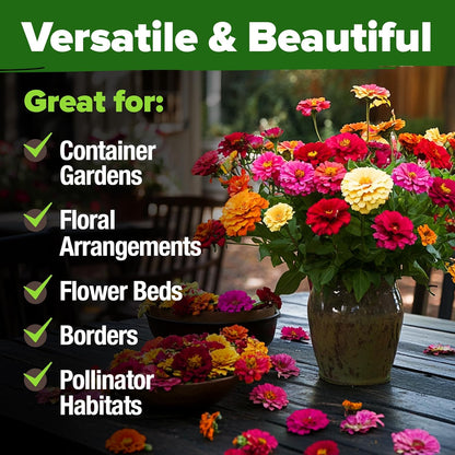 🌸Zinnia Seeds for 2026 - California Giant Mix