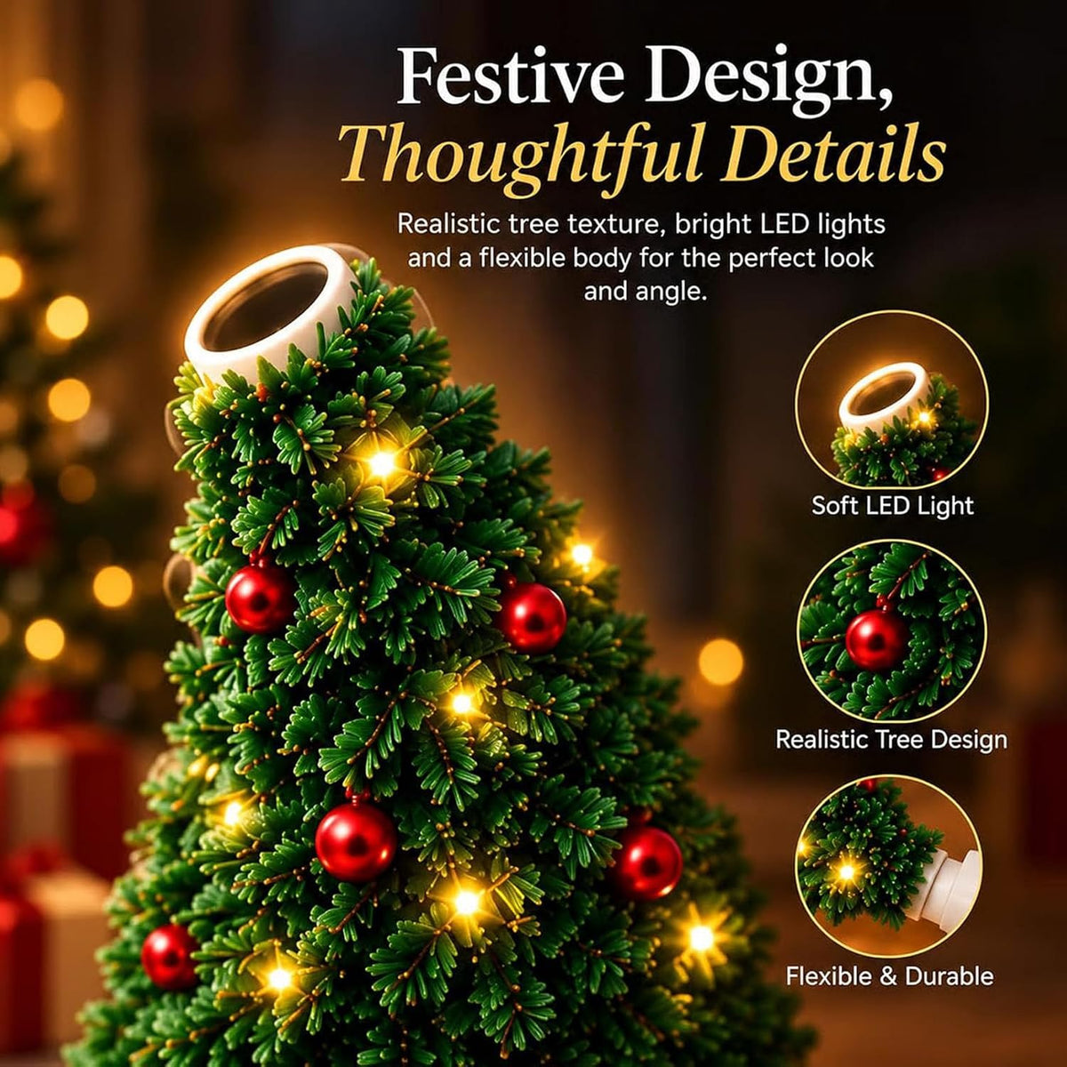 2026 New USB Plug-In Christmas Projector Night Light 🎄