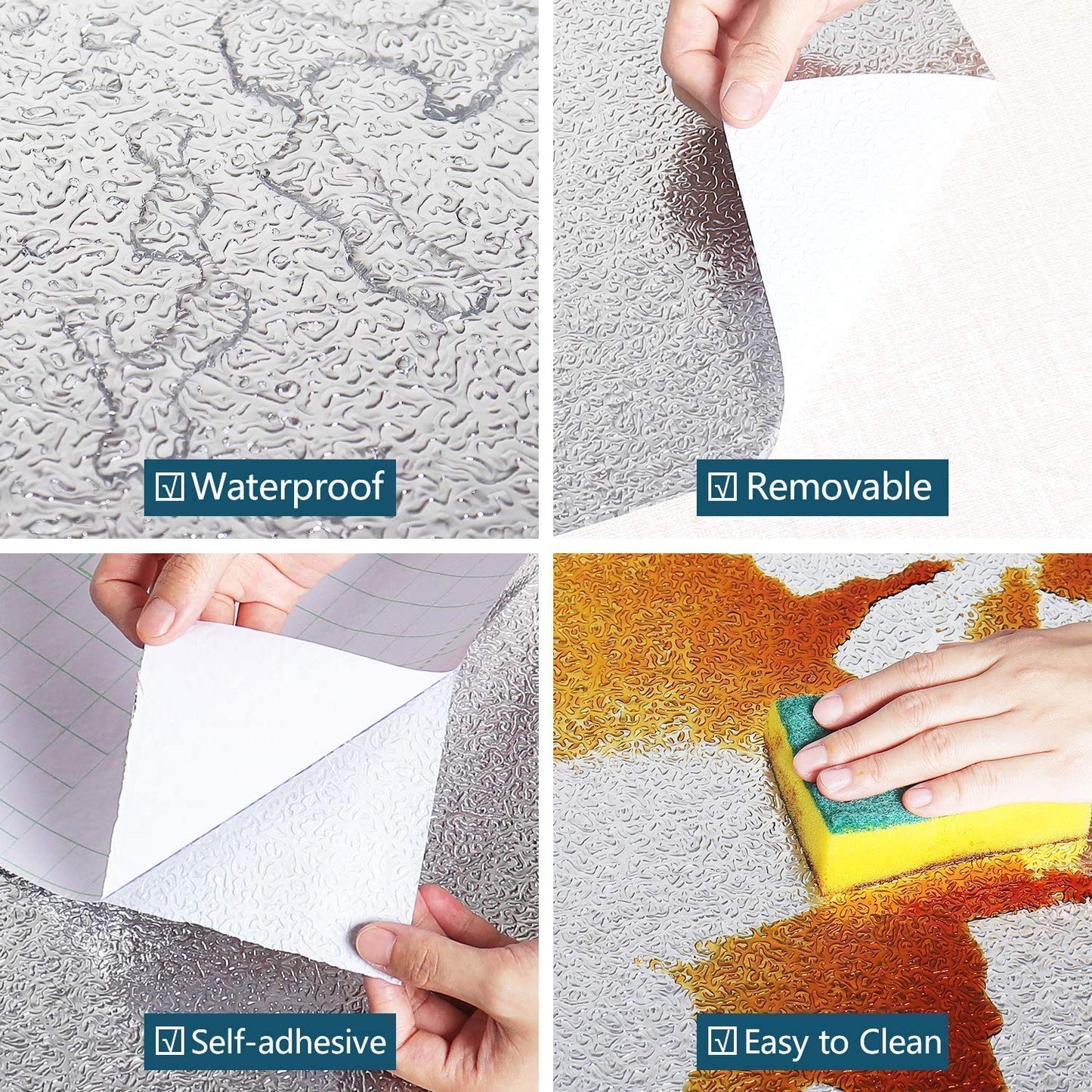 Kitchen Waterproof Oil Proof Aluminum Foil Sticker 🧽