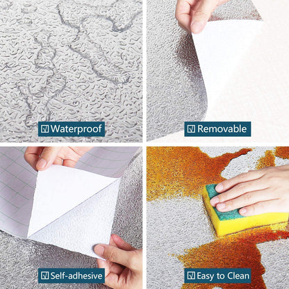 Kitchen Waterproof Oil Proof Aluminum Foil Sticker 🧽