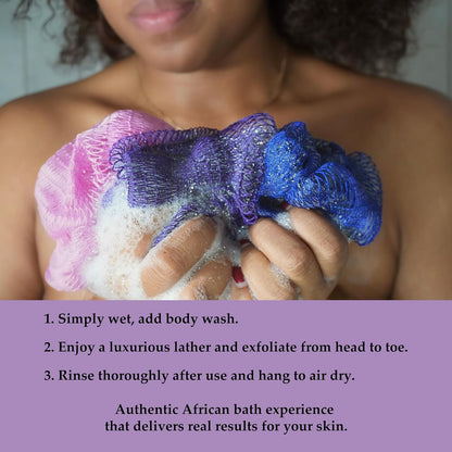 Authentic African Exfoliating Net Bath Sponge🧼