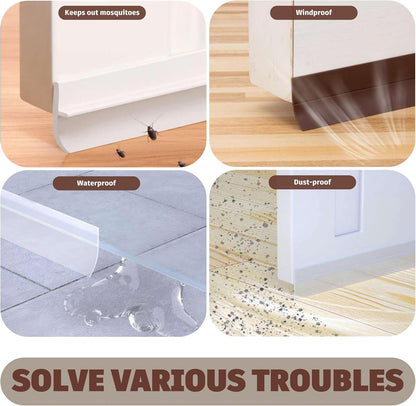 Adhesive Weather Stripping, 32.8Ft x 1.38in Draught Excluder Insulation Tape for Doors🚪