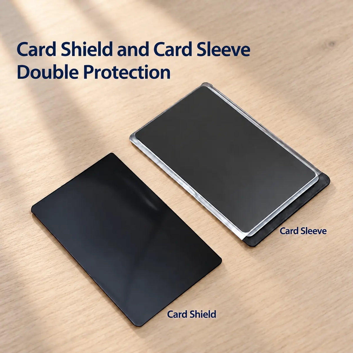 10 Packs Side-View Privacy Card Sleeve with Privacy Film, Protective Card Holder for Credit 🔒
